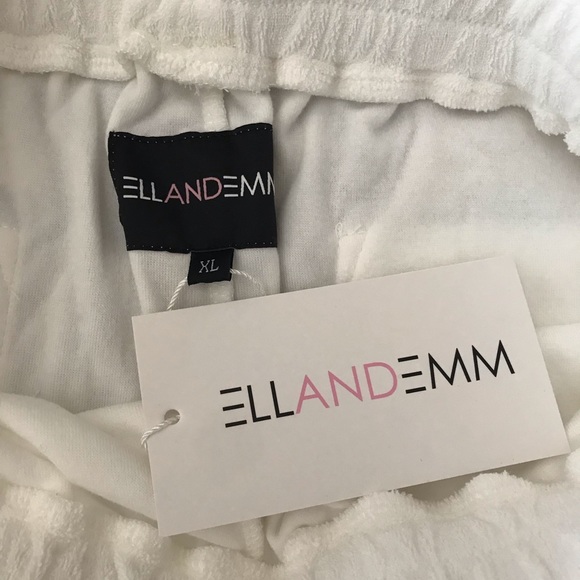 ellandemm Cha Cha Terrycloth Sweatshirt AND Terrycloth Shorts SET - Picture 4 of 4